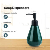 Homestic Liquid Soap Dispenser | Handwash Soap Dispenser | Soap Dispenser for Wash Basin | Shampoo Dispenser Bottle | Bathroom Dispenser Bottle | ZX060BK |250 ml | Black